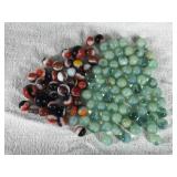 Lot of Collectible Marbles with Some Shooters
