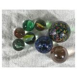 Lot of Large Collectible Shooter Marbles