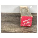 Vintage Faulk’s Crow Call in Original Box with Manual