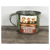 Vintage Bonanza Ponderosa Ranch Tin Cup