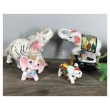 Lot of 9 Collectible Elephant Figurines