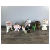 Lot of 9 Collectible Elephant Figurines