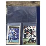 Binder Full of Baseball & Football Cards - Steve McNair - Dan Marino - Emmitt Smith - Deion Sanders - Tim Brown - Rashaan Salaam