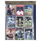 Binder Full of Baseball & Football Cards - Steve McNair - Dan Marino - Emmitt Smith - Deion Sanders - Tim Brown - Rashaan Salaam