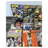 Lot of 12 Sports Illustrated and Sport Magazines from 1960’s on Up
