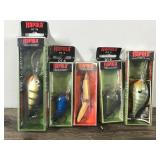 Lot of 5 Rapala Fishing Lures in Original Boxes - see description for more info