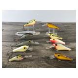 Lot of 10 Poe’s Fishing Lures - see description for more info