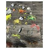 Large Lot of Spinner Bait Fishing Lures and More
