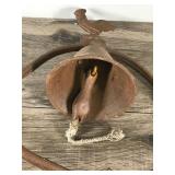 Vintage 18” Tall Cast Iron Rooster Table Top Dinner Bell Rustic Farmhouse DecorVintage