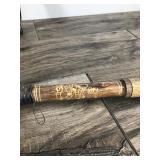 Vintage Balinese Dragon Blowgun Hand Carved Bovine Bone Chinese Blow Gun & Possibly Tribal Quiver and Blowgun made out of Bamboo