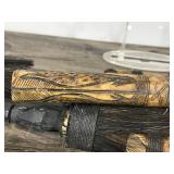 Vintage Balinese Dragon Blowgun Hand Carved Bovine Bone Chinese Blow Gun & Possibly Tribal Quiver and Blowgun made out of Bamboo