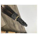 Vintage Balinese Dragon Blowgun Hand Carved Bovine Bone Chinese Blow Gun & Possibly Tribal Quiver and Blowgun made out of Bamboo