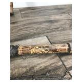 Vintage Balinese Dragon Blowgun Hand Carved Bovine Bone Chinese Blow Gun & Possibly Tribal Quiver and Blowgun made out of Bamboo
