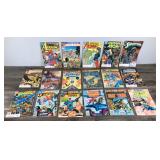 Lot of 17 Comic Books - The Phantom Stranger - The Super Friends - Bat Man - Fun and Games Magazine - Magic the Gathering - Sheena - Action Comics - Superman - Legion of Super Heroes - Captain Atom
