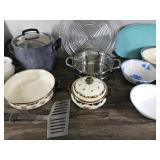 Lot of Pots and Pans - Coffee Cups - Bowls and More - see description for info