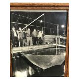 2 - Framed Pictures of Fisherman (Names of fisherman George Sarno - Rocky Panzo - Wally Schramm - John Louzon)  - One is Perch and the Other is Netting Smelt - see description for more info