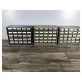 3 - 25 Drawer Hardware Organizers Full of Hardware - Cotter Pins - Nuts - Rivets - Bolts and More