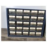 3 - 25 Drawer Hardware Organizers Full of Hardware - Cotter Pins - Nuts - Rivets - Bolts and More