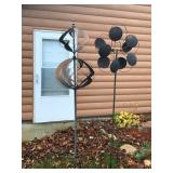 2 - Outdoor Yard Metal Decor Spinners Ornaments