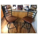 2 - Swivel Cushioned Bar Stools - smoke free