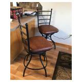 2 - Swivel Cushioned Bar Stools - smoke free