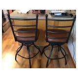 2 - Swivel Cushioned Bar Stools - smoke free