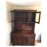 Aspen Solid Wood 2 Piece Desk / Hutch  - smoke free