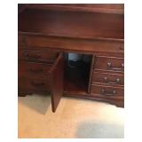 Aspen Solid Wood 2 Piece Desk / Hutch  - smoke free