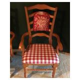 2 - Solid Wood Chairs with Cushioned Seats - smoke free
