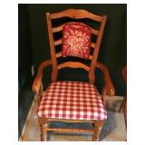 2 - Solid Wood Chairs with Cushioned Seats - smoke free