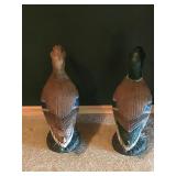 2 - Solid Concrete Mallard Duck Statues