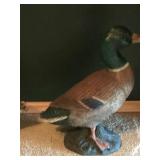 2 - Solid Concrete Mallard Duck Statues