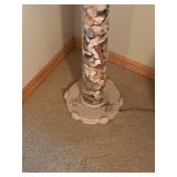 Lamp with Glass Tube Filled with Sea Shells