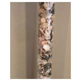 Lamp with Glass Tube Filled with Sea Shells