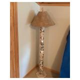 Lamp with Glass Tube Filled with Sea Shells
