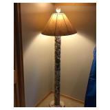 Lamp with Glass Tube Filled with Sea Shells