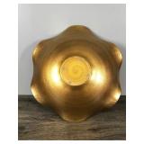 Red and Gold Swirl Bowl