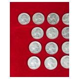 56 Washington Quarters and 2 Kennedy Half Dollars - see description for more info