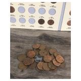 Book of Lincoln Memorial One Cent Pennie’s & Lot of 33 - 1982 Pennie’s