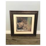 Patricia Pinta “Golden Leaves” Framed Wall Hanging Art PPrint