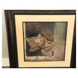 Patricia Pinta “Golden Leaves” Framed Wall Hanging Art PPrint