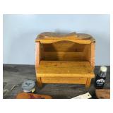 Solid Wooden Box for Storing Shoe Cleaning Supplies