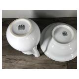Antique White Royal Stone China, Vintage Glazed Pottery Pitcher and Basin, Large 12” Tall, Marked on Bottom Royal Stone China Wedgewood (pitcher) and bowl Royal ironstone China Charles meakin Englan
