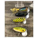 Lot of 10 Collectible Fred Arbogast Jitter Bug Fishing Lures