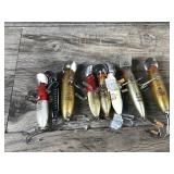 Lot of 8 Collectible Garcia ABU HI-LO Fishing Lures