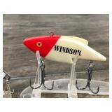 2 - Collectible Fishing Lures with the Windsor Canadian Whiskey Label on Them