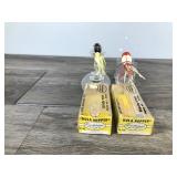 2 - Collectible Fred Arbogast Hula Popper Fishing Lures with Boxes and Paperwork