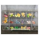Plastic Tackle Box Full of Ice Pan Fishing Jigs