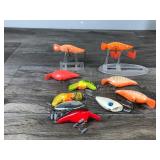 Lot of 10 Collectible Aqua Sonic Fishing Lures