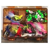 3214 Micro-Magnum Double Sided Plano Tackle Box Full of Fishing Lure Jigs on Both Sides